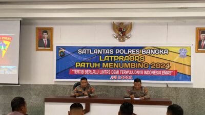 Polres Bangka Laksanakan Lat Pra Ops Menumbing 2024.